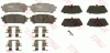 Комплект гальмівних колодок задн (з комплектуючими), SUBARU FORESTER, IMPREZA 1.5-2.5 12.00-10.12 TRW GDB3395 (фото 2)