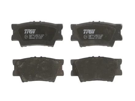 Комплект гальмівних колодок задн, VOLVO 340-360 LEXUS ES, HS PONTIAC VIBE TOYOTA AVALON, CAMRY, MARK X ZIO I, RAV 4 III, RAV 4 IV 1.8-Electric 08.84- TRW GDB3426