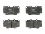 Комплект гальмівних колодок передн, TOYOTA FORTUNER, HILUX VI, HILUX VII, LAND CRUISER 90 2.4D-3.4 03.96- TRW GDB3428 (фото 1)