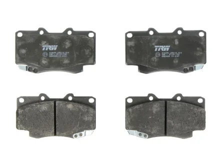Комплект гальмівних колодок передн, TOYOTA FORTUNER, HILUX VI, HILUX VII, LAND CRUISER 90 2.4D-3.4 03.96- TRW GDB3428