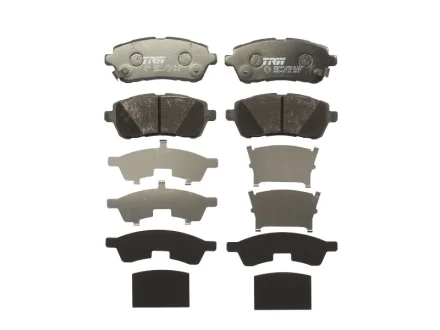 Комплект гальмівних колодок передн, DAIHATSU MATERIA, SIRION FORD FIESTA, FIESTA VI MAZDA 2 SUBARU JUSTY IV SUZUKI BALENO, SWIFT IV, SWIFT V 1.0-1.6D 01.05- TRW GDB3437