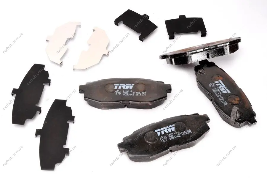 Комплект гальмівних колодок задн, SUBARU BRZ, FORESTER, IMPREZA, LEGACY V, OUTBACK, TRIBECA TOYOTA GT 86 2.0-3.6 11.01- TRW GDB3442 (фото 1)