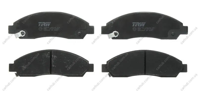 Комплект гальмівних колодок передн, CHEVROLET COLORADO ISUZU D-MAX I MITSUBISHI LANCER VIII 2.0-3.7 05.02- TRW GDB3466 (фото 1)