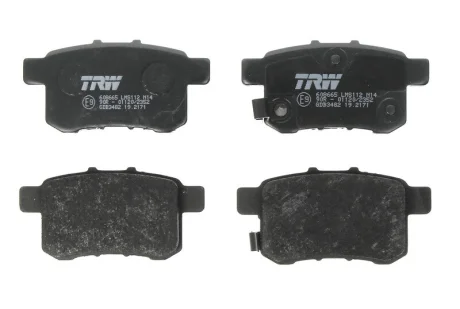 Комплект гальмівних колодок задн, HONDA ACCORD IX, ACCORD VIII, CIVIC III, CIVIC IV 1.5-2.4 03.86- TRW GDB3482