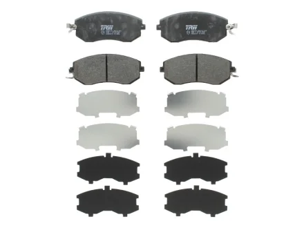 Комплект гальмівних колодок передн, SUBARU BRZ, FORESTER, IMPREZA, LEGACY IV, LEGACY V, OUTBACK, XV TOYOTA GT 86 1.5-3.0 12.00- TRW GDB3519