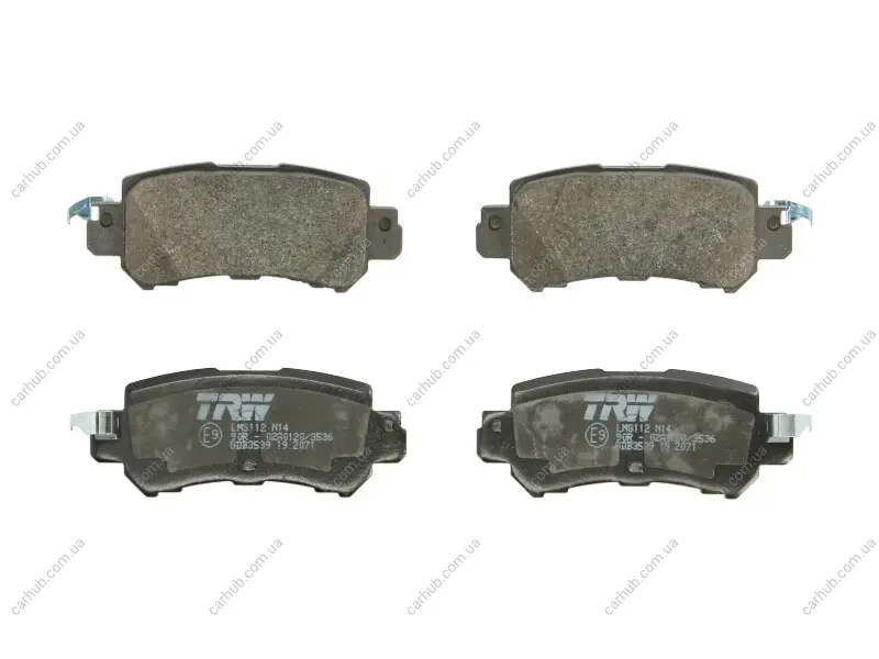 Комплект гальмівних колодок задн, MAZDA CX-3, CX-5 1.5D-2.5 11.11- TRW GDB3539 (фото 1)
