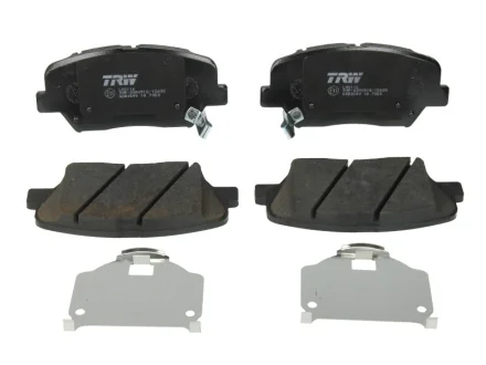 Комплект гальмівних колодок передн, HYUNDAI ELANTRA V, I30, VELOSTER KIA CARENS IV, CEE\'D, CERATO III, CERATO KOUP III, PRO CEE\'D, SORENTO II 1.0-2.4 11.09- TRW GDB3549