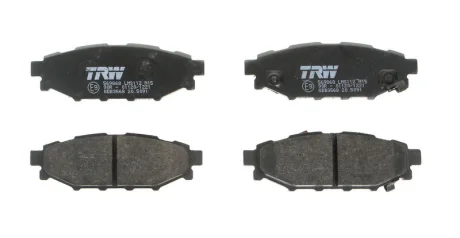 Комплект гальмівних колодок задн, SUBARU BRZ, FORESTER, IMPREZA, LEGACY IV, LEGACY V, OUTBACK, WRX, XV TOYOTA GT 86 1.5-3.6 09.03- TRW GDB3568