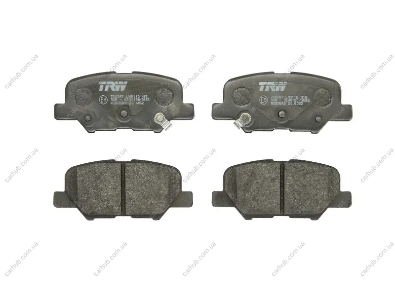 Комплект гальмівних колодок задн, CITROEN C4 AIRCROSS MAZDA 6 MITSUBISHI ASX, ECLIPSE CROSS, OUTLANDER III, OUTLANDER IV PEUGEOT 4008 1.5-3.0 02.10- TRW GDB3583 (фото 1)