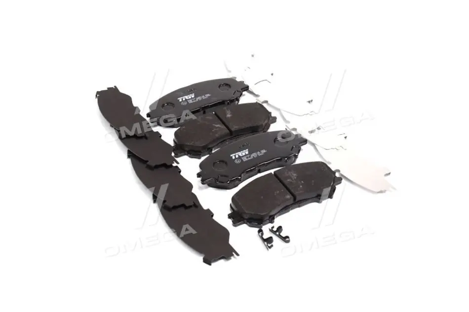 Комплект гальмівних колодок передн, NISSAN QASHQAI II, X-TRAIL III RENAULT KADJAR, KOLEOS II 1.2-2.5 11.13- TRW GDB3622 (фото 1)