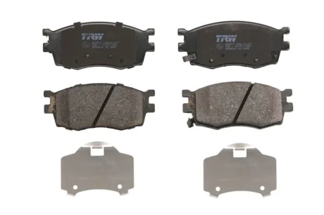 Комплект гальмівних колодок передн, HYUNDAI ACCENT III, I20 I KIA RIO II 1.1D-1.6D 03.05-12.15 TRW GDB3626