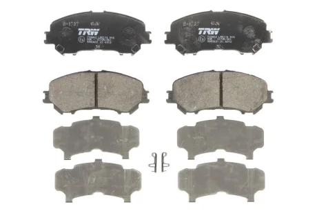 Комплект гальмівних колодок передн, RENAULT KADJAR, KOLEOS II 1.2-2.5 06.15- TRW GDB3631