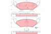 Комплект гальмівних колодок задн, CHRYSLER GRAND VOYAGER III, VOYAGER III DODGE CARAVAN LINCOLN CONTINENTAL, CONTINENTAL TOWN CAR, TOWN CAR II PLYMOUTH VOYAGER 2.0-4.6 10.90-12.02 TRW GDB4045 (фото 1)