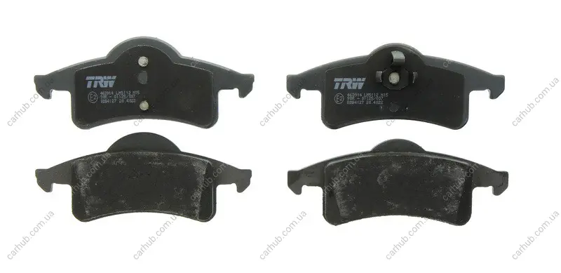 Комплект гальмівних колодок задн, JEEP CHEROKEE, GRAND CHEROKEE II 2.5-4.7 01.88-09.05 TRW GDB4127 (фото 1)