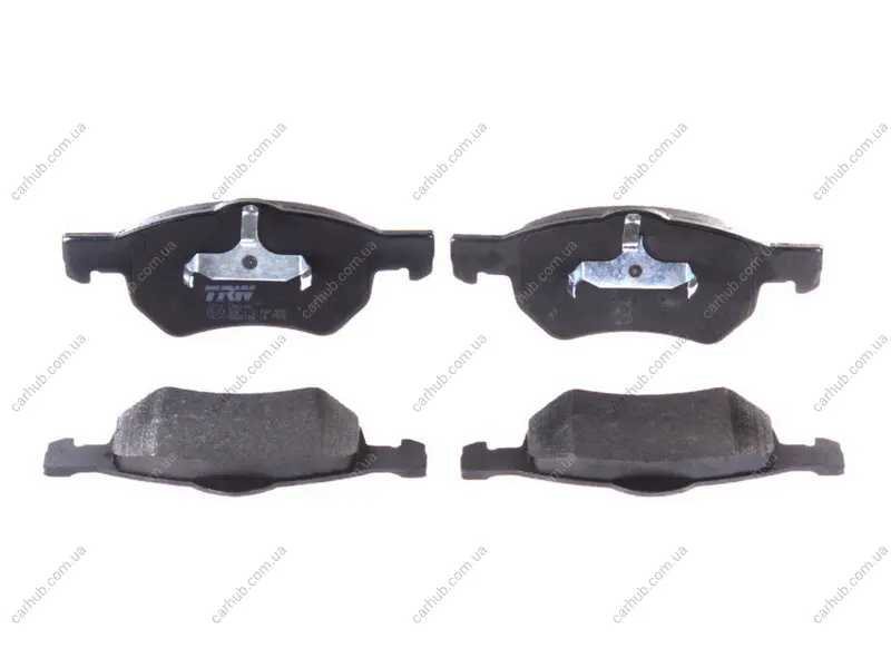 Комплект гальмівних колодок передн, CHRYSLER GRAND VOYAGER III, RAM VAN, VOYAGER III, VOYAGER IV DODGE CARAVAN 2.0-3.8 01.95-07.09 TRW GDB4128 (фото 1)