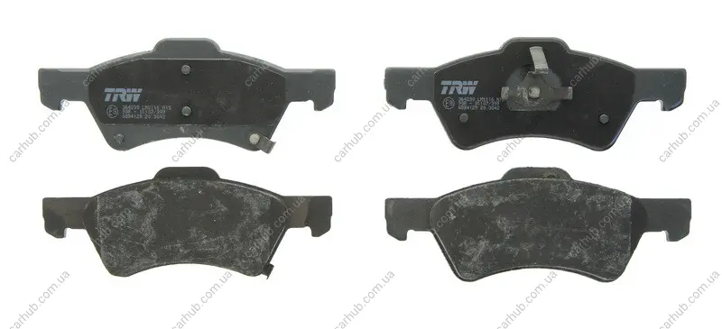 Комплект гальмівних колодок передн, CHRYSLER RAM VAN, VOYAGER III, VOYAGER IV DODGE CARAVAN 2.0-3.8 01.95-07.09 TRW GDB4129 (фото 1)