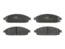 Комплект гальмівних колодок передн, JEEP COMMANDER, GRAND CHEROKEE II, GRAND CHEROKEE III 2.7D-5.7 10.04-10.11 TRW GDB4136 (фото 1)