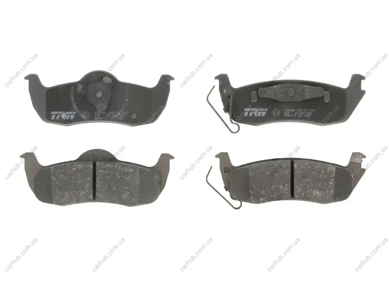 Комплект гальмівних колодок задн, INFINITI QX56 JEEP COMMANDER, GRAND CHEROKEE III NISSAN ARMADA MK I, TITAN 3.0D-5.7 08.03- TRW GDB4137 (фото 1)