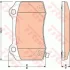 Комплект гальмівних колодок задн, CHEVROLET CAMARO CHRYSLER 300C DODGE CHALLENGER, CHARGER HYUNDAI GENESIS JEEP GRAND CHEROKEE, GRAND CHEROKEE II, GRAND CHEROKEE III 2.0-Electric 04.99- TRW GDB4171 (фото 1)