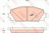 Комплект гальмівних колодок передн, LEXUS CT TOYOTA COROLLA, PRIUS, PRIUS PHV, YARIS 1.5/1.5H/1.8H 11.05- TRW GDB4173 (фото 1)