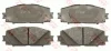 Комплект гальмівних колодок передн, LEXUS CT TOYOTA COROLLA, PRIUS, PRIUS PHV, YARIS 1.5/1.5H/1.8H 11.05- TRW GDB4173 (фото 2)