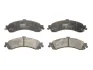Комплект гальмівних колодок задн, CADILLAC ESCALADE CHEVROLET AVALANCHE, AVALANCHE 1500, SILVERADO 1500, SUBURBAN, TAHOE GMC SIERRA, YUKON 4.3-8.1 10.98- TRW GDB4454 (фото 1)
