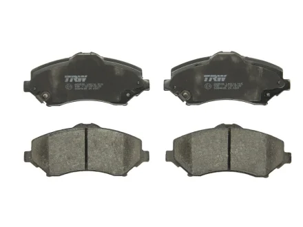 Комплект гальмівних колодок передн, CHRYSLER GRAND VOYAGER V, TOWN & COUNTRY, VOYAGER V DODGE GRAND, JOURNEY, NITRO FIAT FREEMONT JEEP CHEROKEE, COMPASS, WRANGLER III 2.0D-4.0 08.03- TRW GDB4605