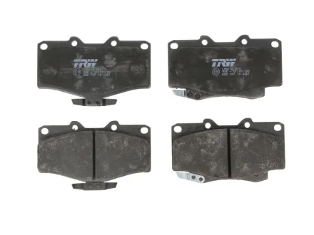 Комплект гальмівних колодок передн, TOYOTA 4 RUNNER I, 4 RUNNER II, 4 RUNNER III, HILUX IV, HILUX V, HILUX VI, HILUX VII, LAND CRUISER, LAND CRUISER 80, LAND CRUISER 90 VW TARO 2.2-4.5 11.84- TRW GDB797