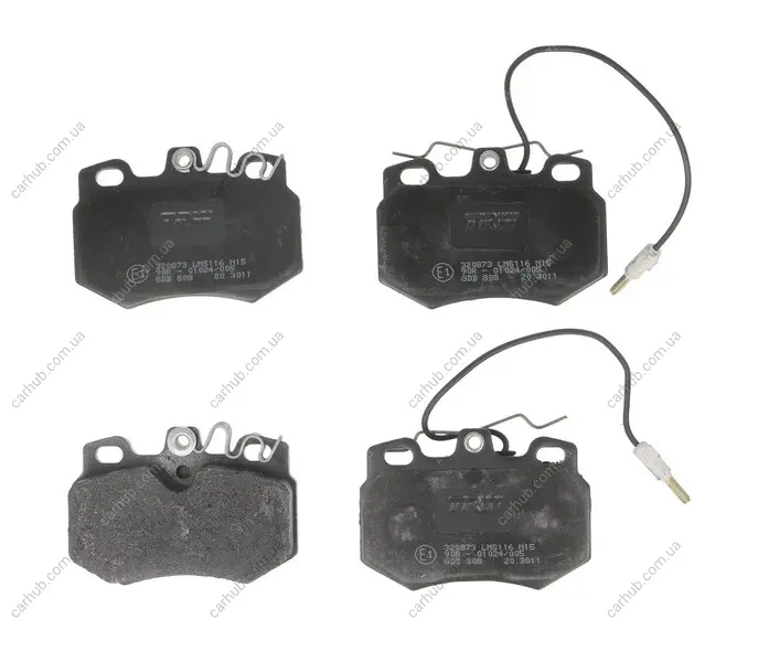 Комплект гальмівних колодок передн, PEUGEOT 205, 205 I, 205 II, 309, 309 I, 309 II 1.0-1.9D 02.83-09.98 TRW GDB808 (фото 1)