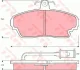 Комплект гальмівних колодок передн, GAZ GAZELLE, VOLGA HONDA LEGEND I ROVER 800 TATA INDICA 1.4-2.9 02.72- TRW GDB851 (фото 1)