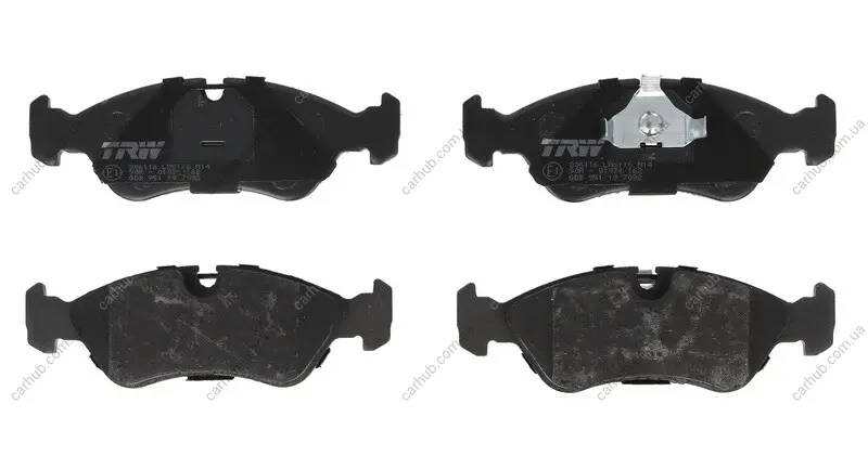 Комплект гальмівних колодок передн, DAEWOO ARANOS, CIELO, ESPERO, NEXIA, PRINCE FSO LANOS OPEL ASTRA F, KADETT E, OMEGA A, VECTRA A 1.4-2.4 09.84-10.08 TRW GDB951 (фото 1)