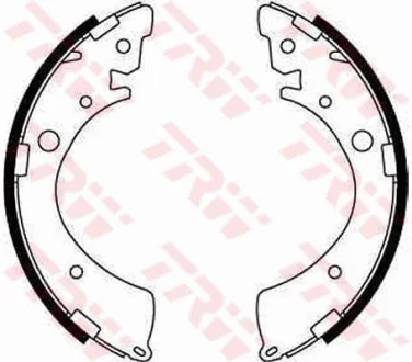 Гальмівна колодка HONDA CITY IV, CIVIC V, CIVIC VI, CIVIC VII, HR-V, LOGO 1.3-1.6 10.91- TRW GS8245