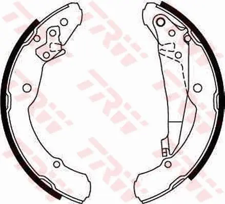 Гальмівна колодка SEAT INCA SKODA OCTAVIA I, OCTAVIA II, ROOMSTER, ROOMSTER PRAKTIK VW BEETLE, CADDY II, CADDY II FURGON/NADWOZIE WIELKOPRZESTRZENNE, JETTA IV, POLO V 1.2-2.5 11.95-05.22 TRW GS8639 (фото 1)