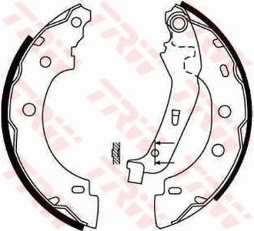 Гальмівна колодка NISSAN KUBISTAR RENAULT KANGOO, KANGOO EXPRESS 1.2-1.9D 08.97- TRW GS8650
