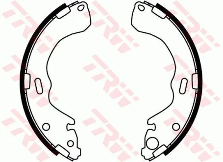 Гальмівна колодка FORD MAVERICK MAZDA 626 V, PREMACY, TRIBUTE 1.8-3.0 05.97- TRW GS8664