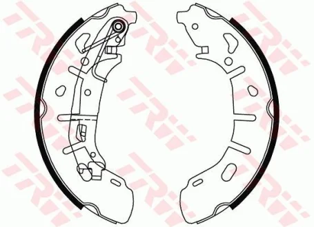 Гальмівна колодка FIAT DOBLO, DOBLO CARGO 1.3D-2.0D 01.10- TRW GS8799