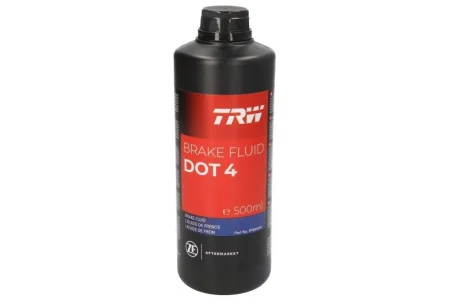 Гальмівна рідина DOT4 (0,5L) [сухість: 270°C, вологість: 163°C, в\'язкість: 1315мм²/с] SAE J1703, ISO/DIN 4925 TRW PFB450SE