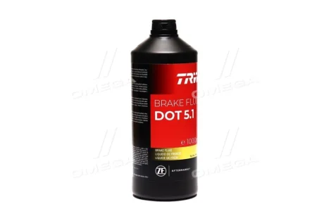 Гальмівна рідина DOT5.1 (1L) [сухість: 269°C, вологість: 187°C, в\'язкість: 810мм²/с] SAE J1703, ISO/DIN 4925 TRW PFB501SE