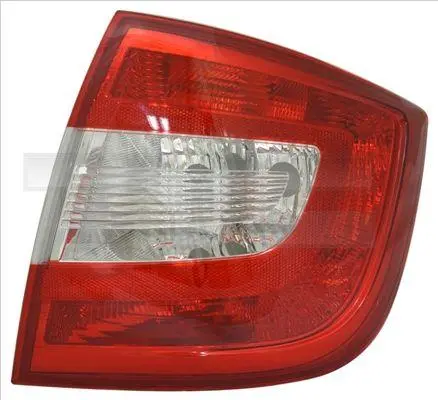 Ліхтар задній прав (P21/4W/P21W/PY21W/W3W, колір скла червон) SKODA RAPID Ліфтбек 07.12-03.22 TYC 1114277012 (фото 1)