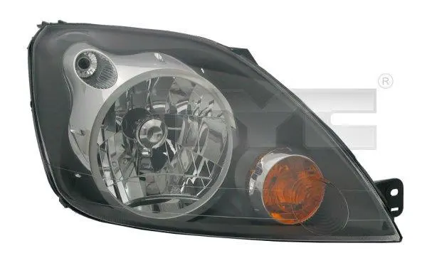 Фара прав (H4, електричн, з мотором, колір відбивача: чорн) FORD FIESTA V 03.05-12.10 TYC 200847052 (фото 1)