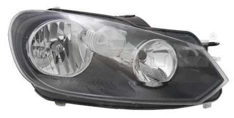 Фара прав (H15/H7, електричн, з мотором, колір відбивача: чорн) VW GOLF VI 10.08-11.13 TYC 2011777052