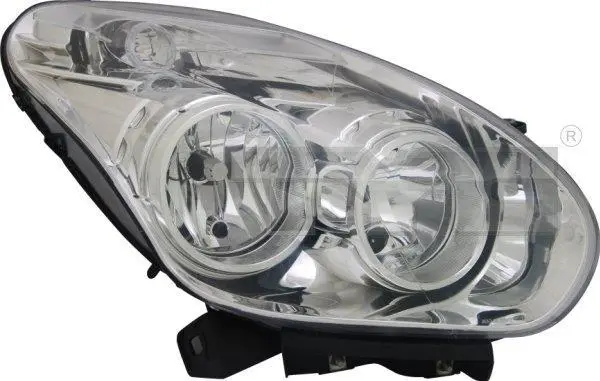 Фара прав (H1/H7, електричн, з мотором, колір відбивача: хром) FIAT DOBLO II OPEL COMBO D 02.10-06.18 TYC 2012425052 (фото 1)