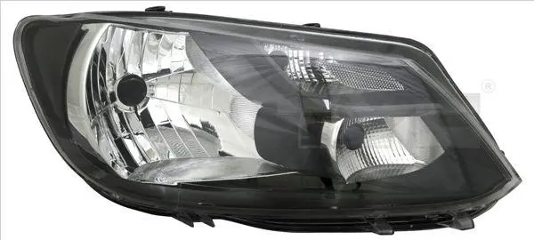 Фара прав (H4/P21, електричн, з мотором, колір відбивача: чорн) VW CADDY III 08.10-05.15 TYC 2012473152 (фото 1)