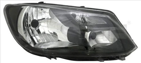 Фара прав (H4/P21, електричн, з мотором, колір відбивача: чорн) VW CADDY III 08.10-05.15 TYC 2012473152