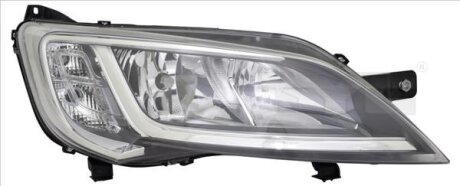 Фара Лів (H7/H7/W21, електричн, з мотором, колір відбивача: хром) CITROEN JUMPER II FIAT DUCATO PEUGEOT BOXER 06.14-12.17 TYC 2014776052