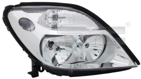 Фара Прав (H1/H7, електричн, без мотора, колір відбивача: хром) RENAULT SCENIC I 10.99-09.03 TYC 205973052
