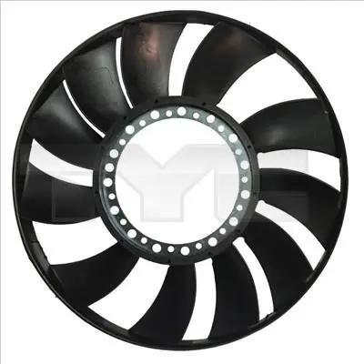 Крильчатка вентилятора AUDI A4 B5, A4 B6, A4 B7 SKODA SUPERB I VW PASSAT B5, PASSAT B5.5 1.6-3.2 09.97-06.08 TYC 80200552 (фото 1)