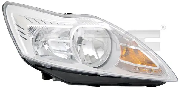 Фара лів (H1/H7, електричн, з мотором, колір відбивача: хром) FORD FOCUS II 02.08-09.12 TYC TYC 20-11484-05-2 (фото 1)