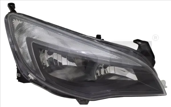 Фара прав (H7/H7/W21, електричн, з мотором, колір відбивача: чорн) OPEL ASTRA J 09.12-04.18 TYC TYC 20-12189-25-2 (фото 1)