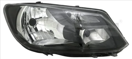 Фара прав (H4/P21, електричн, з мотором, колір відбивача: чорн) VW CADDY III 08.10-05.15 TYC TYC 20-12473-15-2